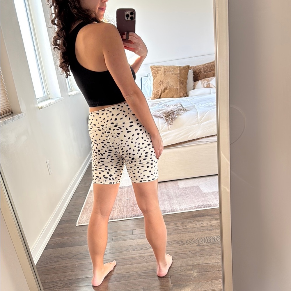 12th Tribe Animal Print Biker Shorts - Picture 3 of 5